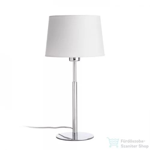 Rendl BROADWAY asztali lámpa fehér króm 230V E27 42W R11986