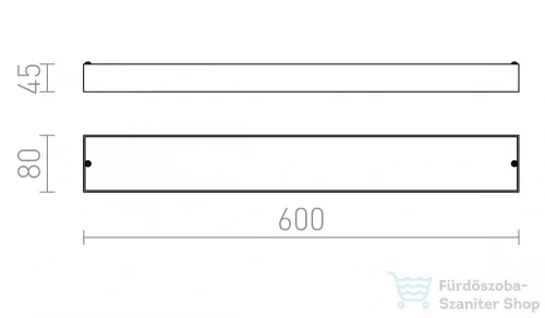 Rendl MARINA LED 60 fali lámpa króm 230V LED 14W IP44 3000K R11993