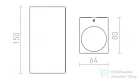 Rendl KUBI II antracitszürke 230V LED 2x3W 56° IP54 3000K R12028