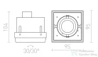 Rendl ELECTRA I  fekete  230V GU10 50W R12052