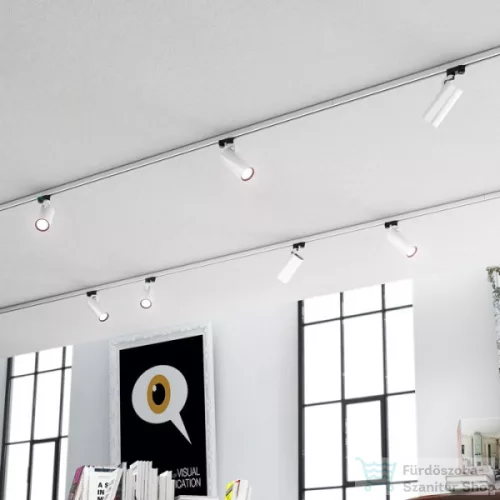 Rendl FANGIO háromfázisú áramkörös sínre ezüstszürke  230V LED 25W 36°  3000K R12059