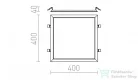 Rendl STRUCTURAL LED 40x40 süllyesztett lámpa fehér 230V LED 40W 3000K R12062