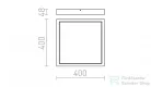 Rendl STRUCTURAL LED 40x40 felületre szerelhető fehér 230V LED 40W 3000K R12063