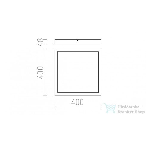 Rendl STRUCTURAL LED 40x40 felületre szerelhető fehér 230V LED 40W 3000K R12063
