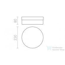   Rendl AWE 23 mennyezeti lámpa króm 230V LED 14W IP44 3000K R12201
