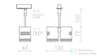 Rendl BEEBA II egyfázisú áramkörös sínre fehér  230V GU10 2x35W R12314