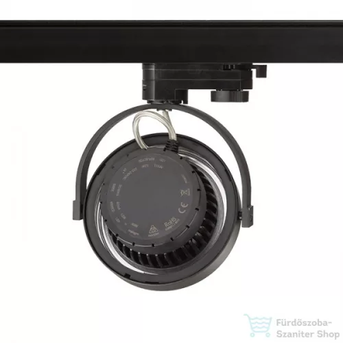 Rendl KELLY LED háromfázisú áramkörös sínre fekete  230V LED 12W 24°  3000K R12339