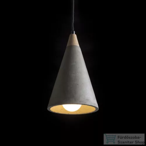 Rendl HEIDI függő lámpa  beton/fa 230V E27 28W R12380