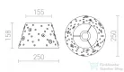Rendl DELISA 25/16 lámpabúra fehér gombok  max. 28W R12388