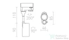 Rendl LOLLIPOP háromfázisú áramkörös sínre fekete  230V LED 8W 40°  3000K R12413