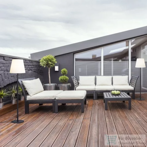 Rendl BOSANOVA 120 állólámpa antracitszürke szatén PE 230V E27 25W IP65 R12420