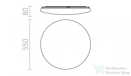 Rendl SEMPRE R 55 mennyezeti lámpa tej akril 230V LED 56W 3000K R12434