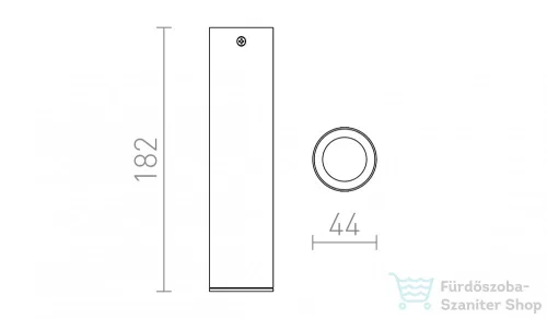 Rendl RIGA 18 mennyezeti lámpa fekete 230V LED 4W 38° 3000K R12451
