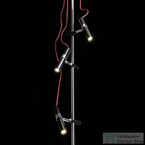 Rendl VIPER III mennyezeti lámpa fekete króm 230V LED 3x3W 60°  3000K R12460