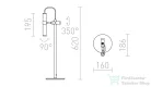 Rendl VIPER TL  fekete króm 230V LED 3W 60°  3000K R12462