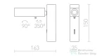 Rendl FADO I fali lámpa fekete 230V LED 3W 45° 4000K R12473