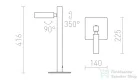 Rendl FADO asztali lámpa fekete  230V LED 3W 45°  3000K R12474