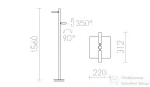 Rendl FADO állólámpa fekete  230V LED 2x3W 45°  3000K R12475
