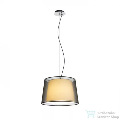 Rendl ESPLANADE függő lámpa átlátszó fekete/fehér króm 230V E27 42W R12483
