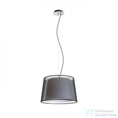 Rendl ESPLANADE függő lámpa átlátszó fekete/fehér króm 230V E27 42W R12483