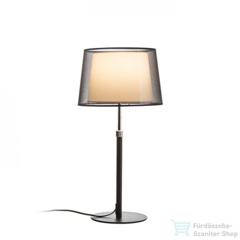 Rendl ESPLANADE asztali lámpa átlátszó fekete/fehér króm 230V E27 42W R12484