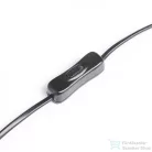Rendl ESPLANADE asztali lámpa átlátszó fekete/fehér króm 230V E27 42W R12484