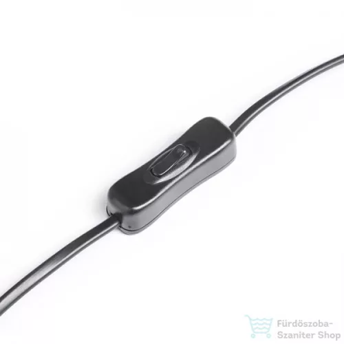 Rendl ESPLANADE asztali lámpa átlátszó fekete/fehér króm 230V E27 42W R12484