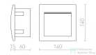 Rendl GORDIQ M süllyesztett lámpa antracitszürke 230V LED 3W IP65 3000K R12536