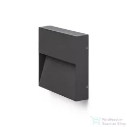   Rendl AQILA SQ fali lámpa antracitszürke 230V LED 6W IP54 3000K R12544
