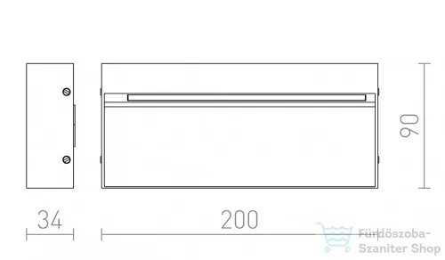 Rendl AQILA RC fali lámpa fehér 230V LED 6W IP54 3000K R12545
