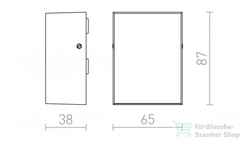 Rendl PEKKO fali lámpa fehér 230V LED 3W 67° IP54 3000K R12552