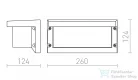 Rendl HIDE RC fali lámpa antracitszürke 230V E27 18W IP54 R12561