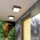 Rendl DELTA 215 felületre szerelhető antracitszürke 230V E27 18W IP54 R12564