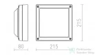 Rendl DELTA 215 felületre szerelhető antracitszürke 230V E27 18W IP54 R12564