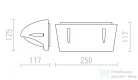 Rendl MORA fali lámpa ezüstszürke 230V E27 18W IP54 R12571
