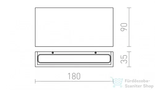 Rendl TORINO fali lámpa fehér 230V LED 2x5W IP54 3000K R12573