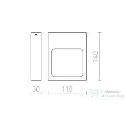 Rendl LEA fali lámpa fehér 230V LED 6W 3000K R12587