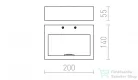 Rendl NEMAN fali lámpa fekete 230V LED 10W 3000K R12595