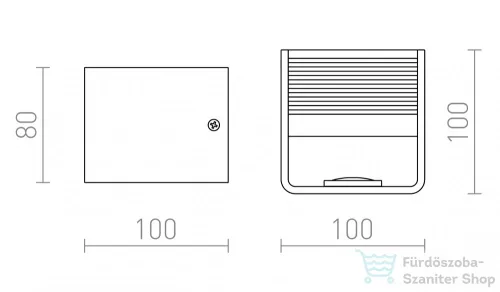 Rendl ONYX fali lámpa fehér 230V LED 5W 3000K R12598