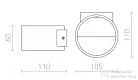 Rendl BIARITZ fali lámpa fehér 230V LED 5W 3000K R12606