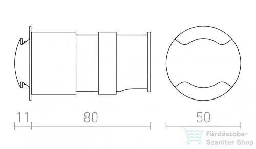 Rendl KICK II süllyesztett lámpa fehér 230V LED 3W IP54 3000K R12616
