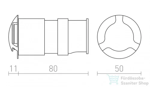 Rendl KICK III süllyesztett lámpa fehér 230V LED 3W IP54 3000K R12619