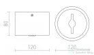 Rendl KELLY LED DIMM mennyezeti lámpa fehér 230V LED 15W 45° 3000K R12633