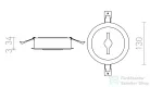 Rendl KELLY LED DIMM süllyesztett lámpa fehér 230V LED 15W 45° 3000K R12635
