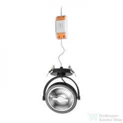   Rendl KELLY LED DIMM félsüllyesztett fekete  230V LED 12W 24°  3000K R12638