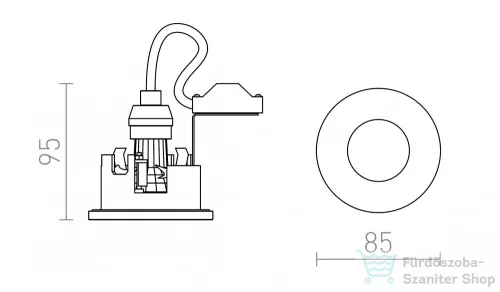 Rendl INCA R  fehér  230V GU10 7W IP65 R12657