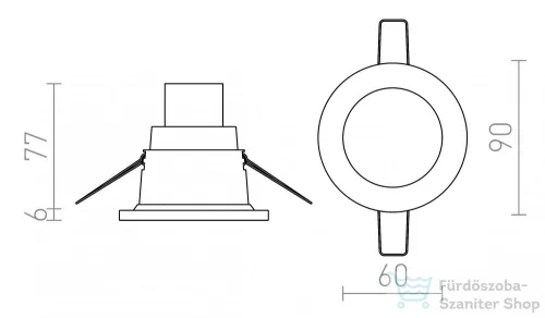 Rendl LEROY R  fehér  12V GU5,3 35W IP44 R12659