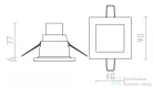 Rendl LEROY SQ  fehér  12V GU5,3 35W IP44 R12660