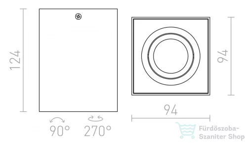 Rendl ENKI EDG I  fehér  230V GU10 35W R12672