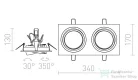 Rendl PASADENA G53 SQ II  fekete  12V G53 2x50W R12705